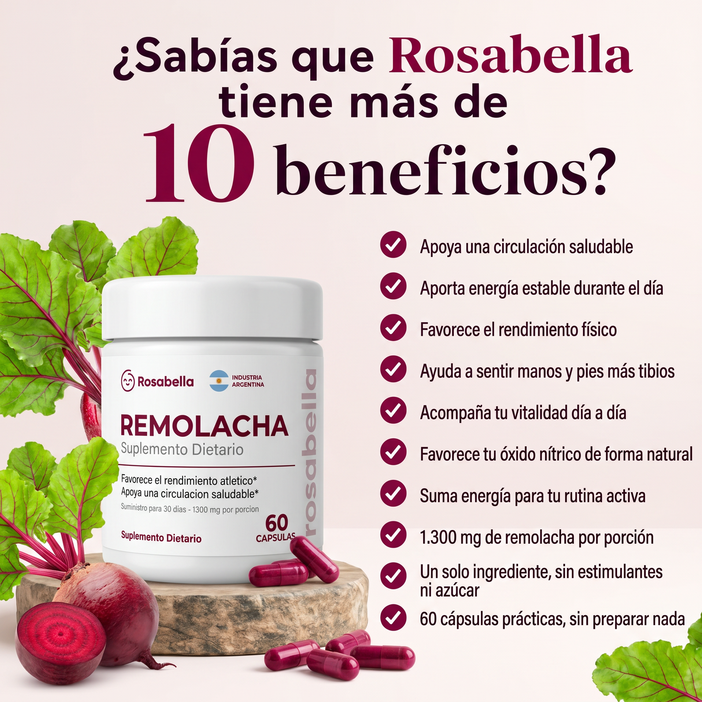 Rosabella™ | Apoyo Natural para Presion y Salud Cardiovascular Masculina